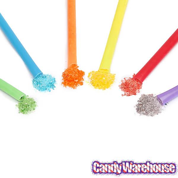Bee International Color Your Mouth Candy Powder Filled Straws: 12-Piece Display - Candy Warehouse