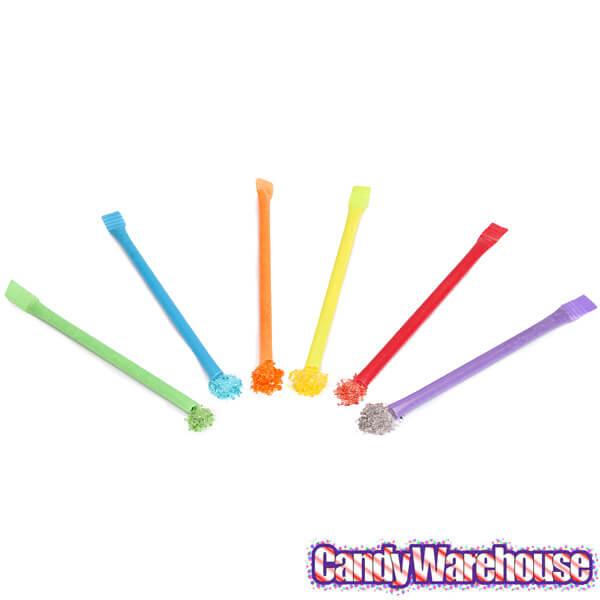 Bee International Color Your Mouth Candy Powder Filled Straws: 12-Piece Display - Candy Warehouse