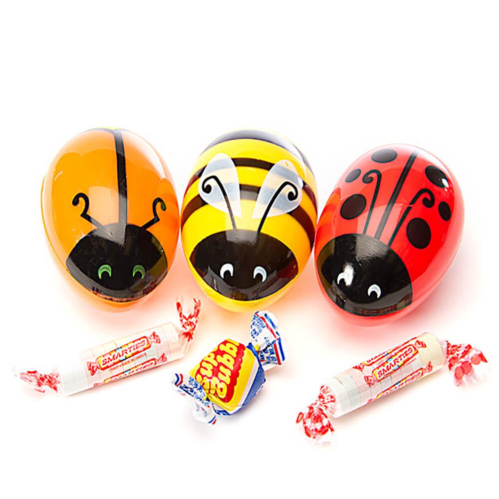 Bee International Critter Plastic Easter Eggs with Candy: 12-Piece Pack - Candy Warehouse