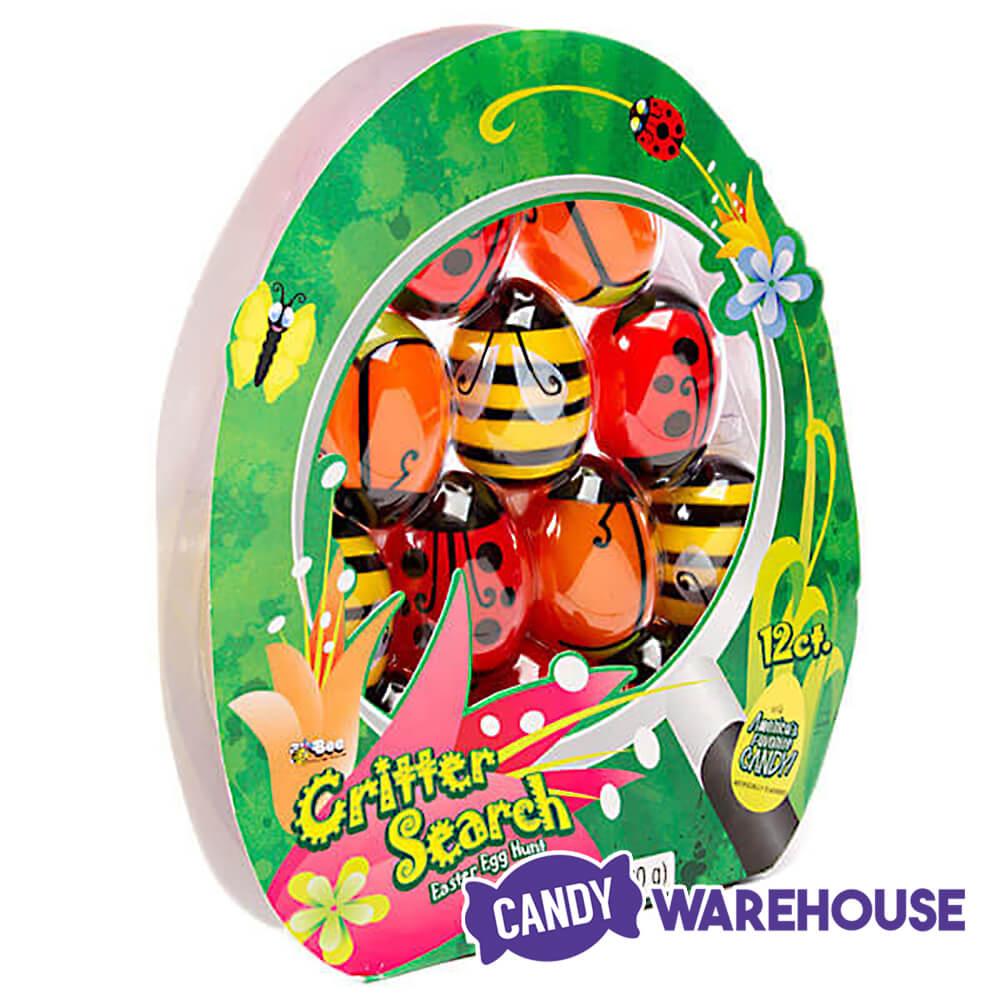 Bee International Critter Plastic Easter Eggs with Candy: 12-Piece Pack - Candy Warehouse