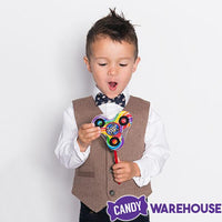Bee International Fidget Spinner 3-Ounce Rainbow Swirl Pops: 12-Piece Display - Candy Warehouse
