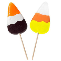 Bee International Halloween Jumbo Candy Corn Lollipops: 12-Piece Display - Candy Warehouse