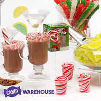 Bee International Peppermint Candy Shot Glasses: 12-Piece Display - Candy Warehouse