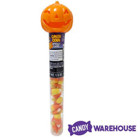 Bee International Pumpkin Topped Tubes with Candy Corn: 24-Piece Box - Candy Warehouse