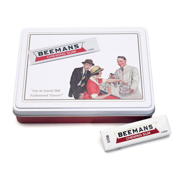 Beeman's Gum 5-Stick Packs: 10-Piece Gift Tin - Candy Warehouse