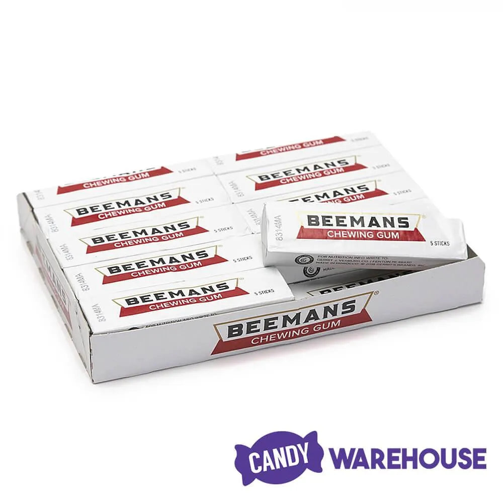 Beeman Mints Beeman's Chewing Gum 5-Stick Packs: 20-Piece Box – Candy Warehouse