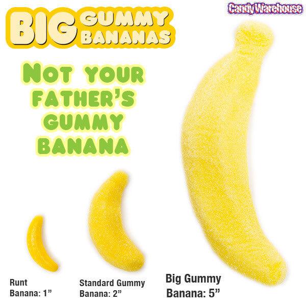 Big Gummy Banana Candy: 5LB Bag - Candy Warehouse