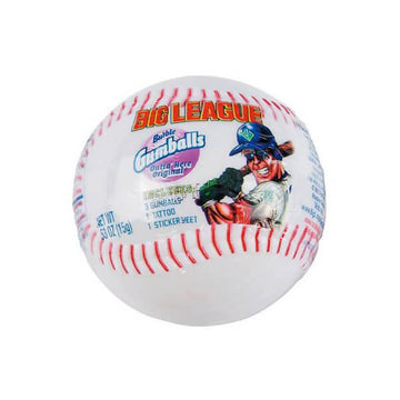 Big League Bubble Gum Baseball Packs: 12-Piece Display - Candy Warehouse