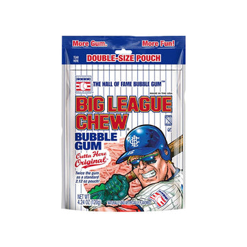 Big League Chew Double-Size Pouches: 12-Piece Box - Candy Warehouse