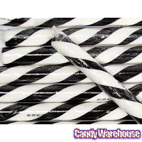Black & White Peppermint Hard Candy Sticks: 100-Piece Box - Candy Warehouse