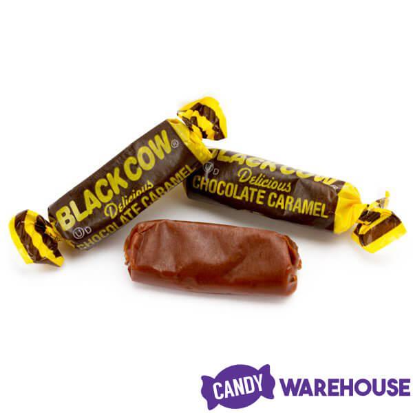 Black Cow Bite-Size Chocolate Caramel Candy: 160-Piece Tub - Candy Warehouse