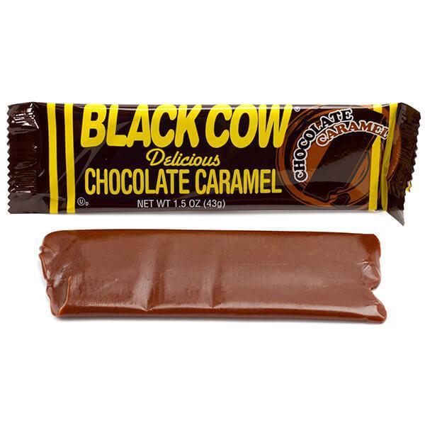 Black Cow Chocolate Caramel Candy Bars: 24-Piece Box - Candy Warehouse