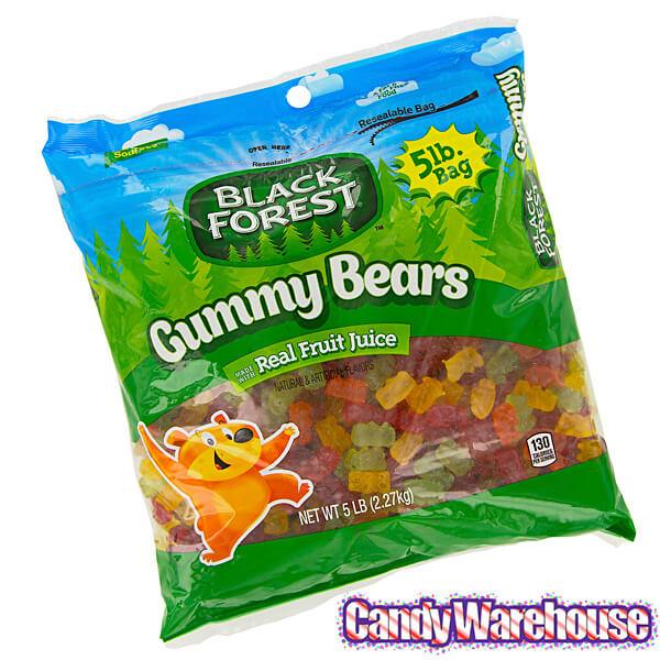 Black Forest Gummy Bears Candy: 5LB Bag - Candy Warehouse