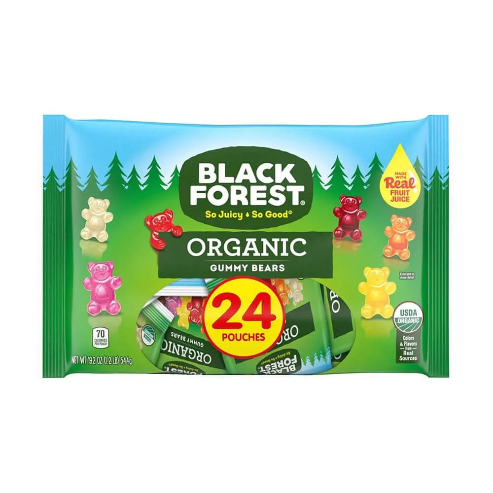 Black Forest Mini Gummy Bears Snack Packs 24Piece Bag Candy Warehouse