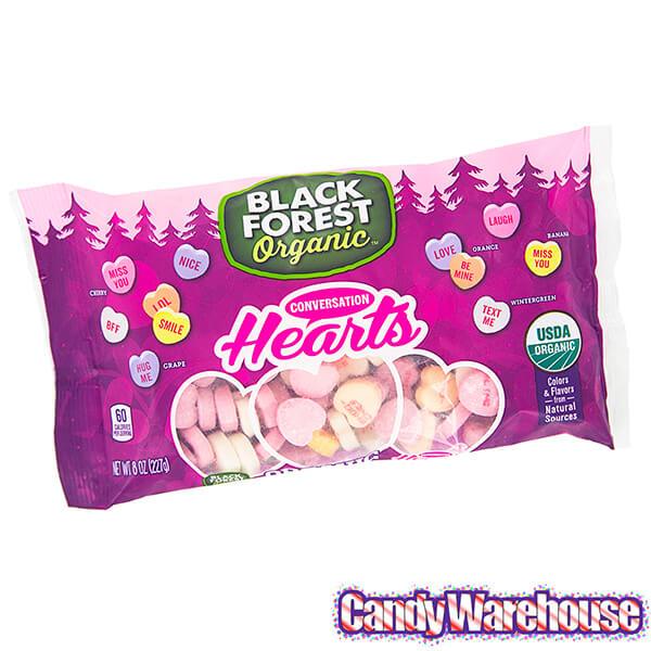 Black Forest Organic Conversation Hearts: 8-Ounce Bag - Candy Warehouse