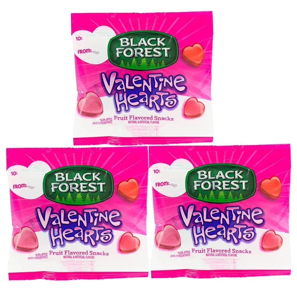 Black Forest Valentine Fruit Snack Packs 24Piece Box Candy Warehouse