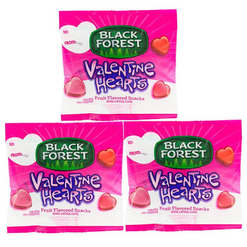Black Forest Valentine Fruit Snack Packs: 24-Piece Box - Candy Warehouse