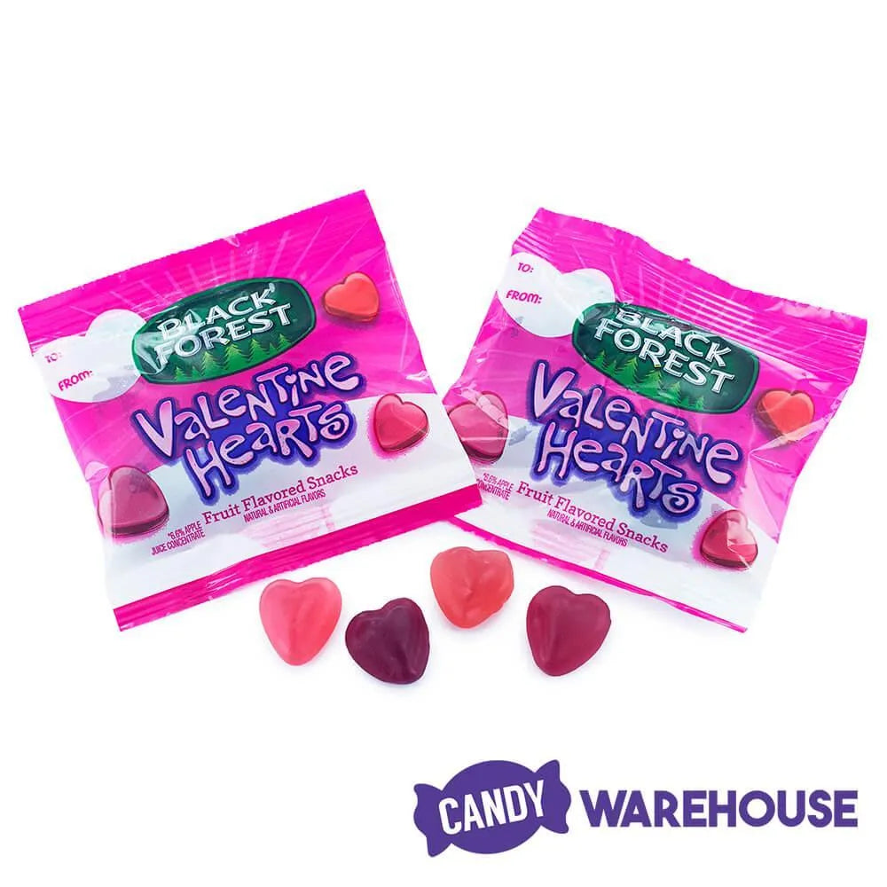 Black Forest Valentine Fruit Snack Packs 24Piece Box Candy Warehouse