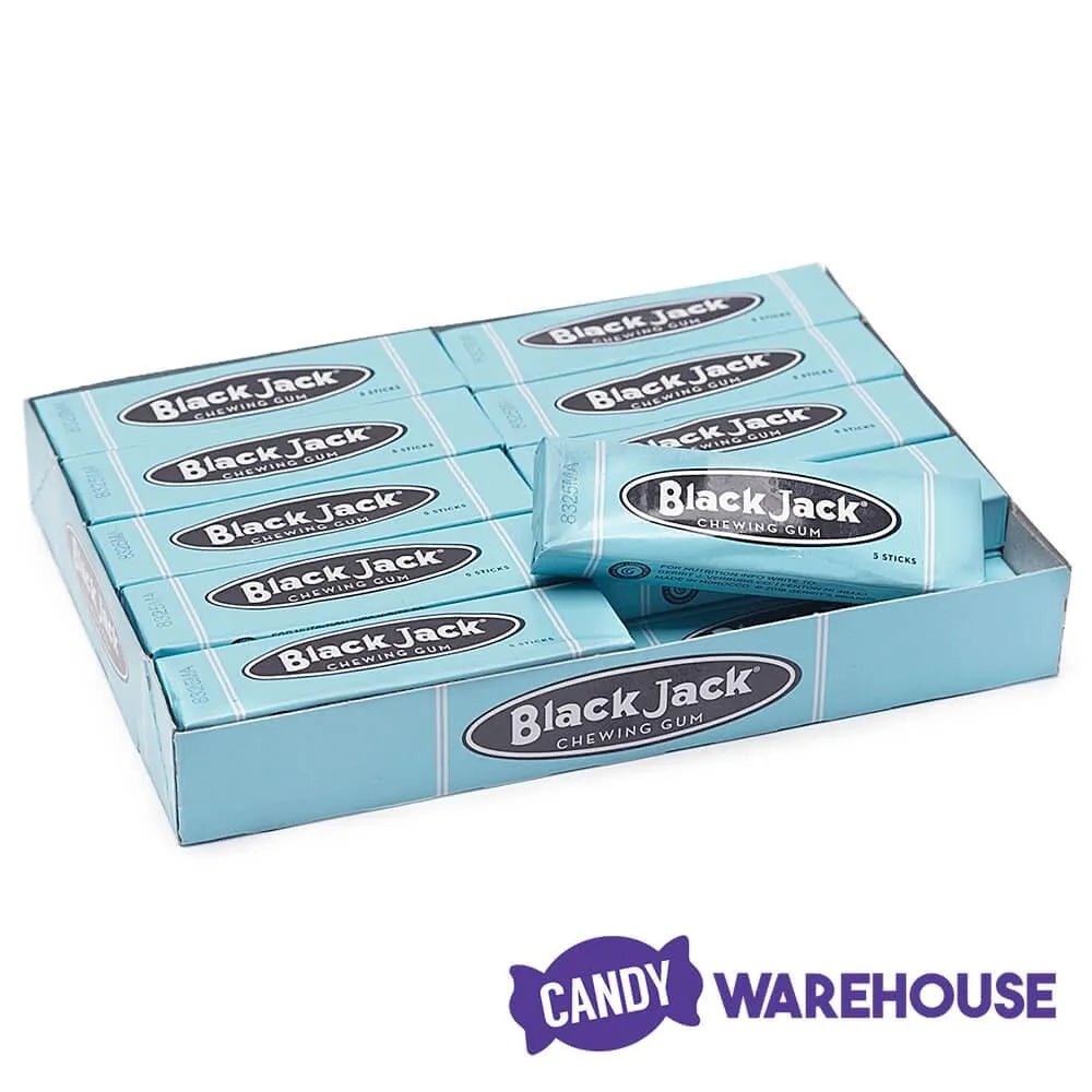 Black Jack Gum 5Stick Packs 20Piece Box Candy Warehouse