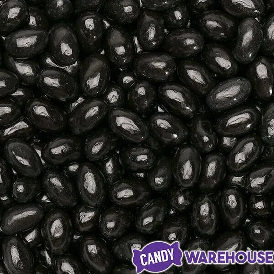 Black Jelly Beans Cherry 2LB Bag Candy Warehouse