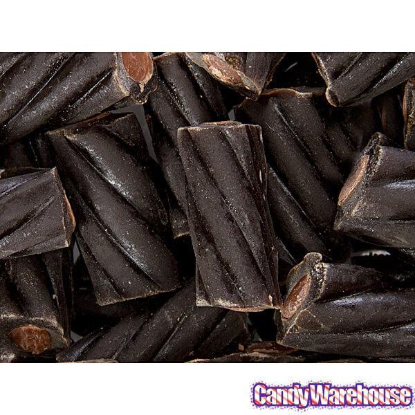 Black Licorice Twists with Chocolate Centers: 6.3-Ounce Bag - Candy Warehouse