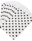 Black Polka Dot Candy Bags: 25-Piece Pack