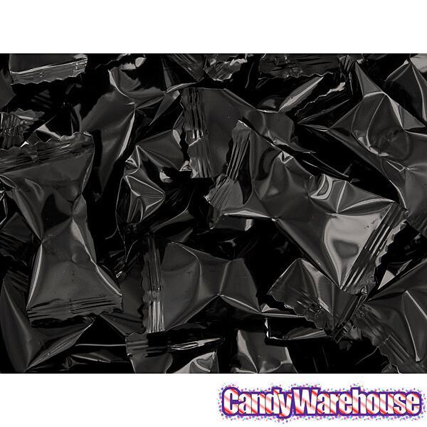 Black Wrapped Butter Mint Creams: 300-Piece Case - Candy Warehouse