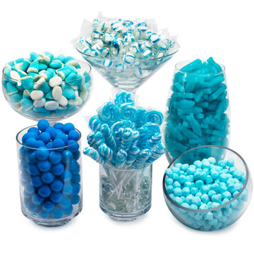 Blue Candy Bar Table Assortment - Candy Warehouse