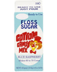 Cotton Candy Floss Sugar - Blue Raspberry: Half Gallon Carton