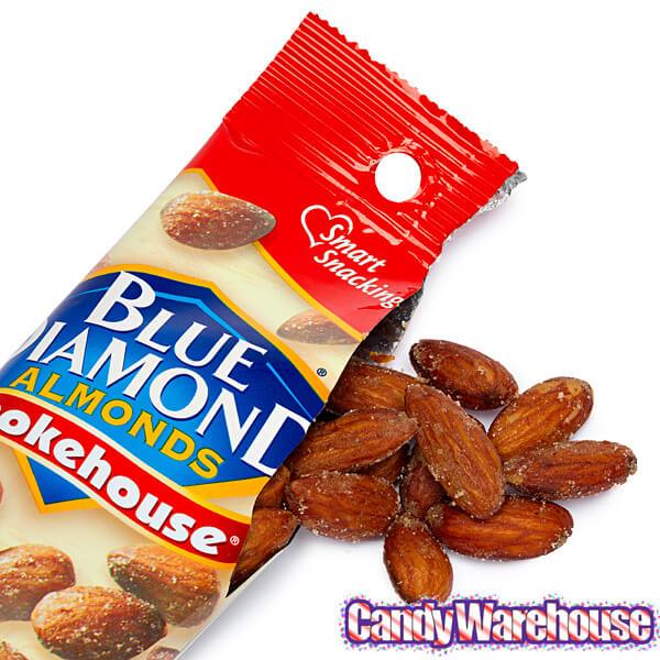 Blue Diamond Smokehouse Almonds 1.5-Ounce Bags: 12-Piece Box - Candy Warehouse