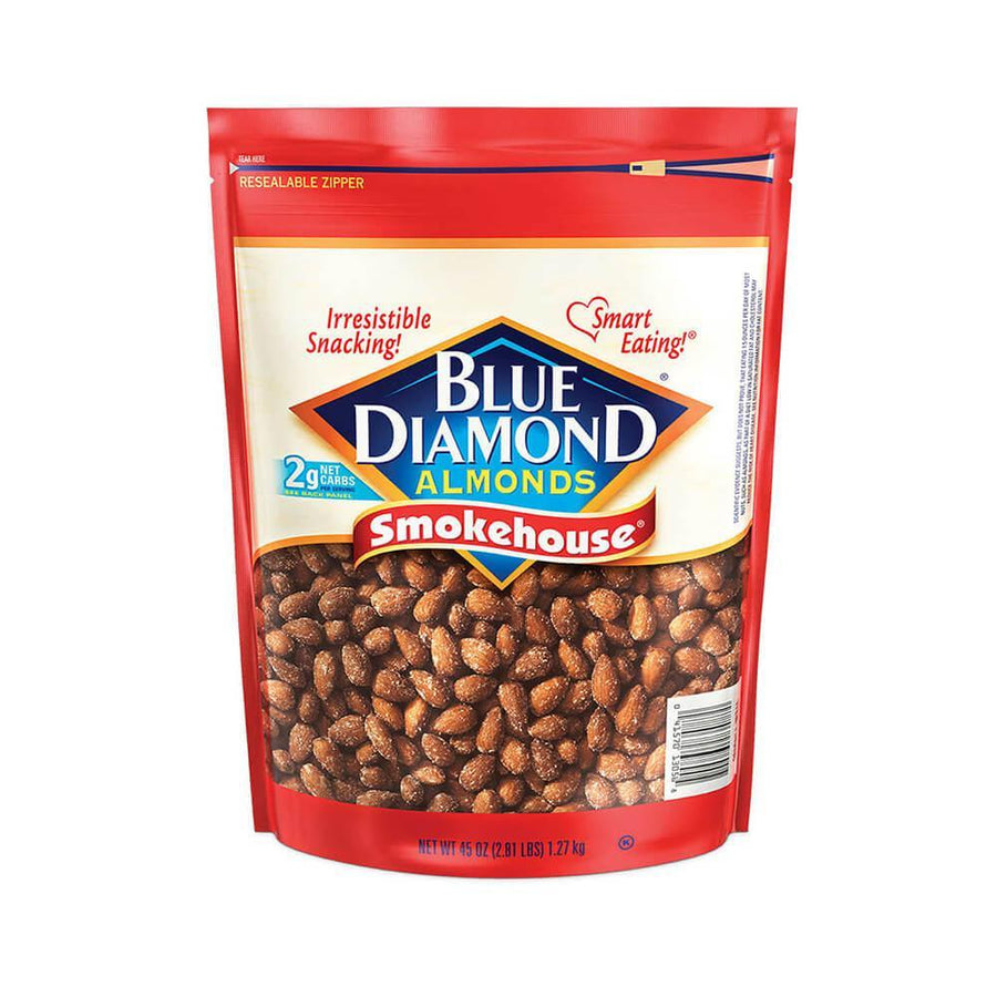 Blue Diamond Smokehouse Almonds: 45-Ounce Bag - Candy Warehouse
