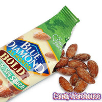 Blue Diamond Wasabi and Soy Sauce Almonds 1.5-Ounce Bags: 12-Piece Box - Candy Warehouse