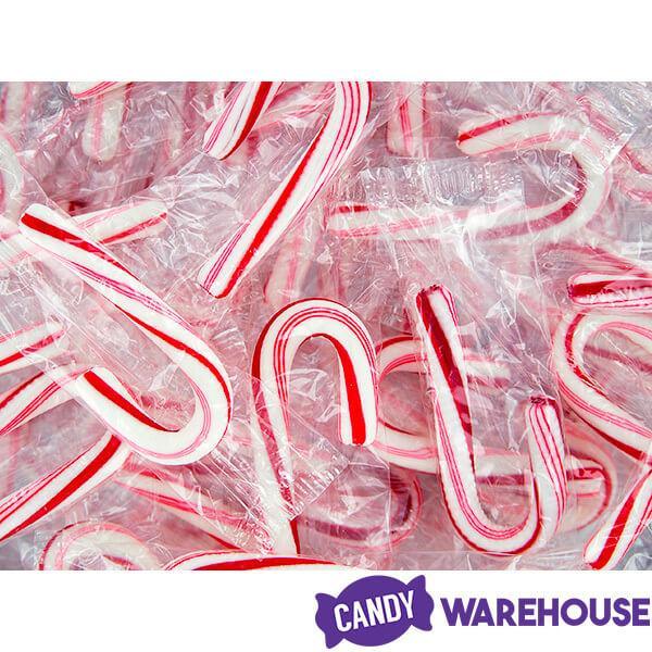Bobs Sweet Stripes Mini Peppermint Candy Canes: 280-Piece Tub - Candy Warehouse