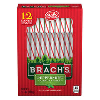 Bobs Sweet Stripes Red and White Peppermint Candy Canes: 12-Piece Box - Candy Warehouse