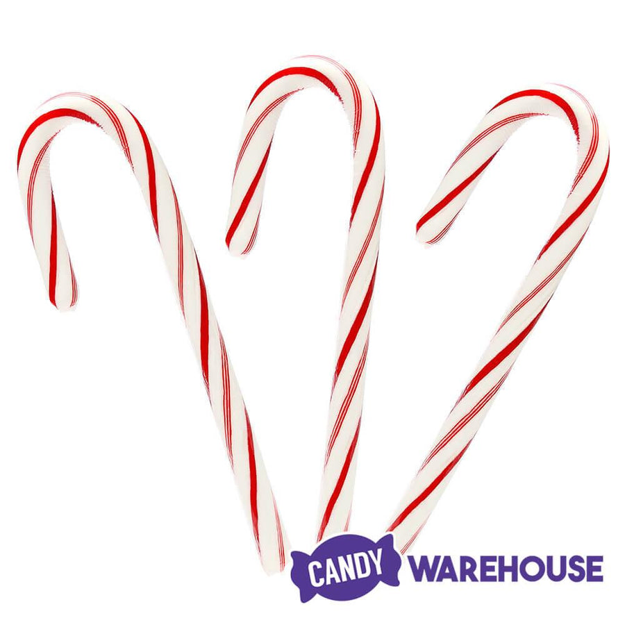 Bobs Sweet Stripes Red and White Peppermint Candy Canes: 12-Piece Box - Candy Warehouse