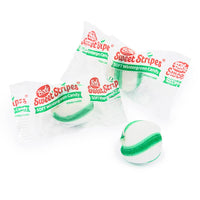 Bobs Sweet Stripes Wintergreen Soft Candy Balls: 50-Piece Bag - Candy Warehouse