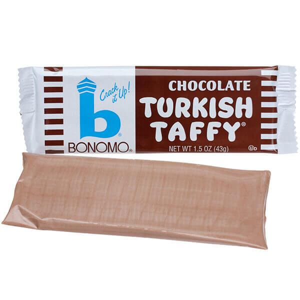 Bonomo Turkish Taffy Candy Bars - Chocolate: 24-Piece Box - Candy Warehouse