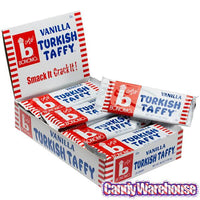 Bonomo Turkish Taffy Candy Bars - Vanilla: 24-Piece Box - Candy Warehouse