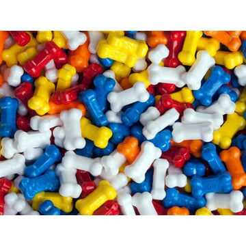 Bonz Dog Bone Coated Sweet Tarts Candy: 2LB Bag - Candy Warehouse