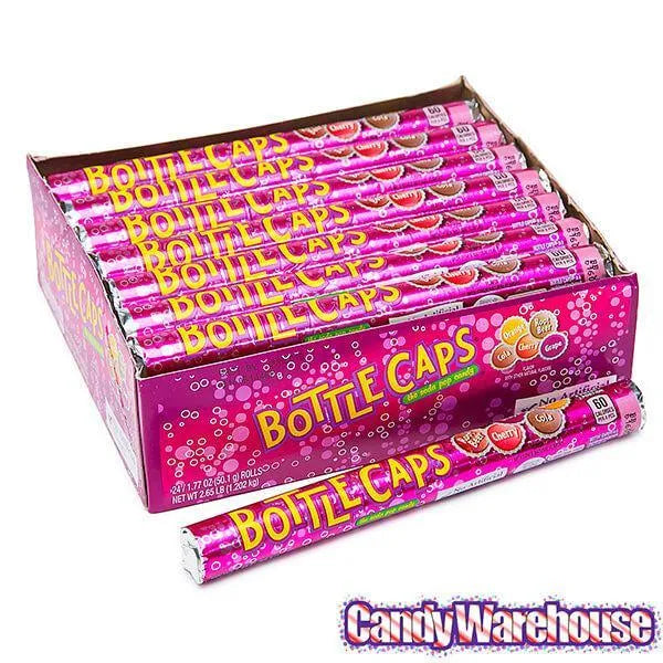Bottle Caps Candy Rolls 24Piece Box Candy Warehouse