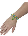 Gummy Teddy Bear Bracelets with Charm: 12-Piece Bag