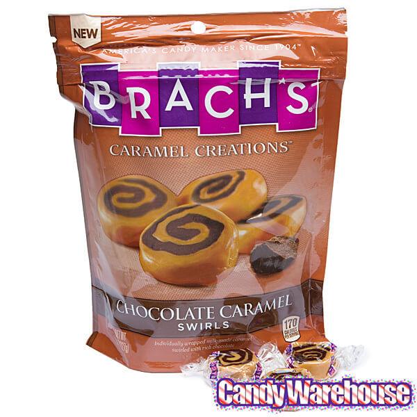 Brach's Chocolate Caramel Swirls Candy: 8-Ounce Bag - Candy Warehouse