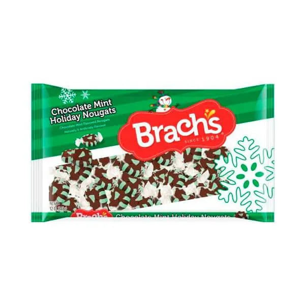 Brach's Chocolate Mint Nougats Candy 40Piece Bag Candy Warehouse