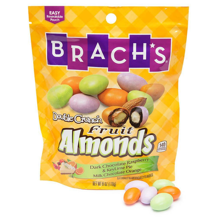 Brach's Double Crunch Fruit Almonds Candy: 6-Ounce Bag - Candy Warehouse
