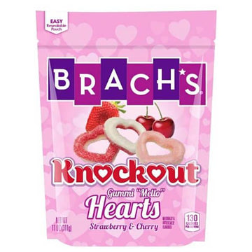 Brach's Knockout Gummi Mello Hearts Candy: 11-Ounce Bag - Candy Warehouse