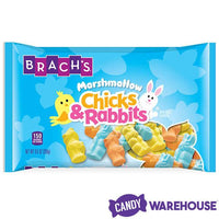 Brach's Marshmallow Chicks and Rabbits: 30-Piece Bag - Candy Warehouse