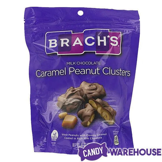 Brach's Milk Chocolate Caramel Peanut Clusters Candy 10Ounce Bag