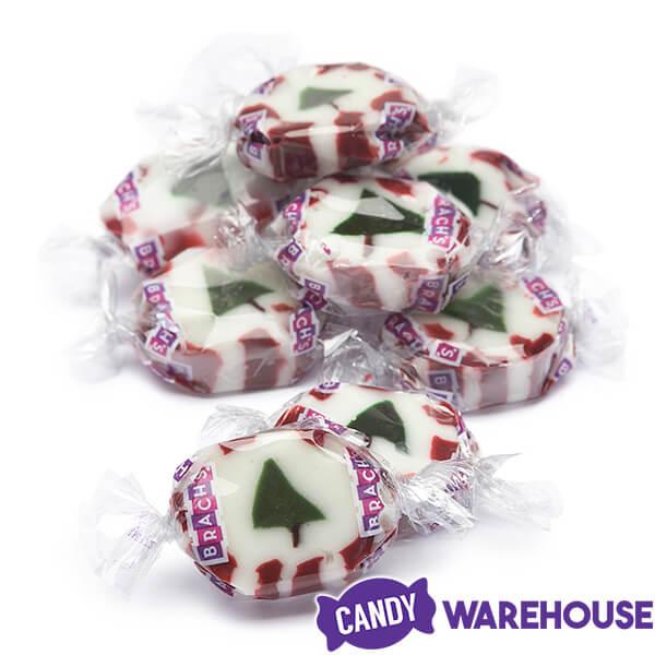 Brach's Peppermint Christmas Tree Nougats: 11-Ounce Bag - Candy Warehouse