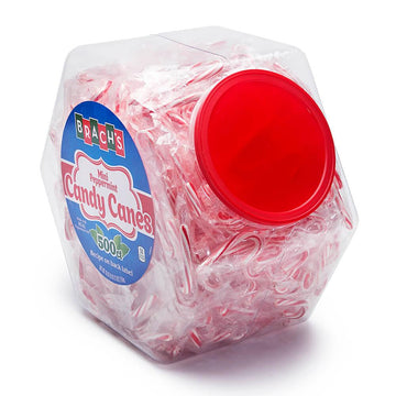 Brach's Peppermint Mini Candy Canes: 500-Piece Tub - Candy Warehouse