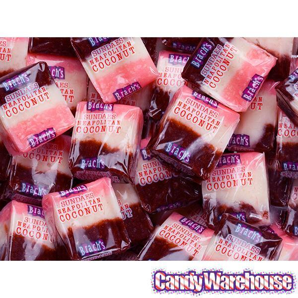 Brach's Sundaes Neapolitan Coconut Candy: 8LB Box - Candy Warehouse